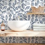 Tapety poznań, styl hampton, tapeta botaniczna, tapeta morska, tapeta w muszle