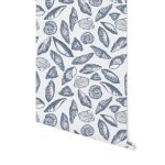 Tapety poznań, styl hampton, tapeta botaniczna, tapeta morska, patternosophy, tapeta w muszle