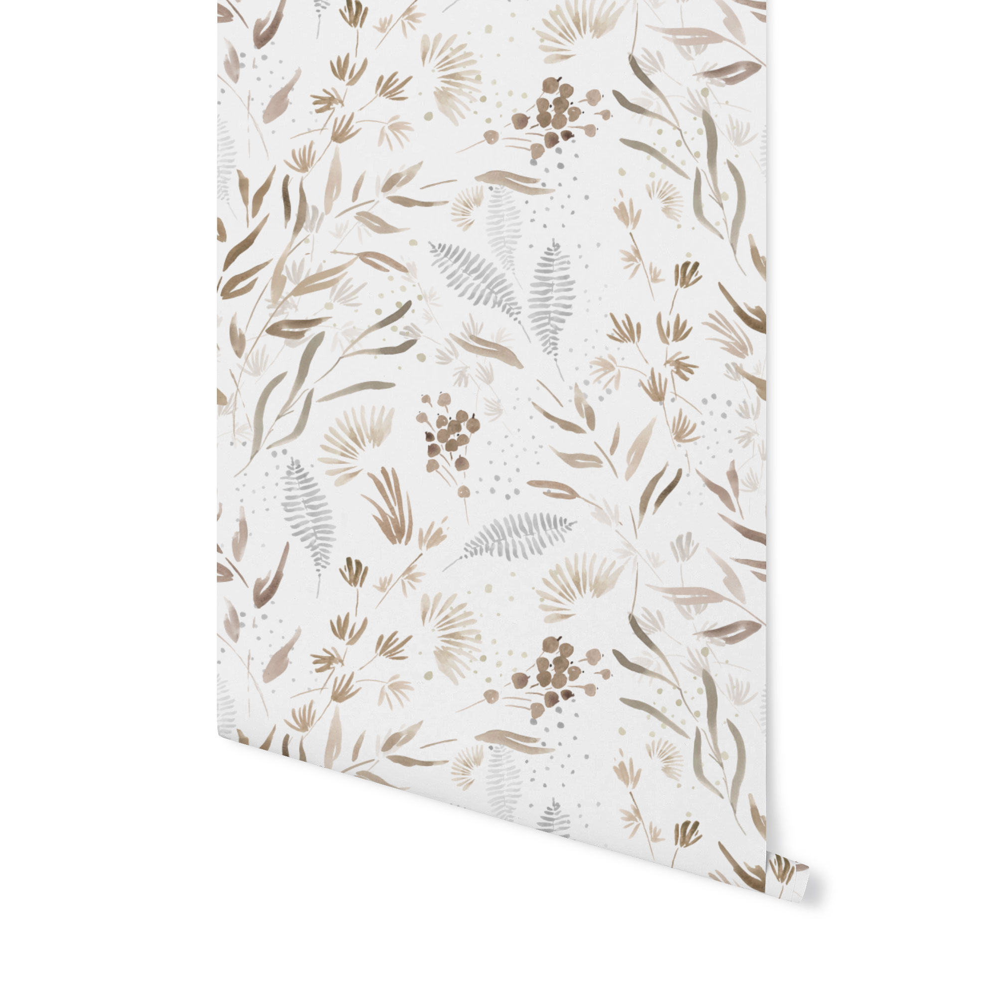 Beige1INT tapety poznań, tapeta w kwiaty, patternosophy, tapeta akwarelowa