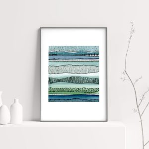 akwarela, oryginał ręcznie malowany, watercolor original painting,abstract art,patternosophy, Ania OK