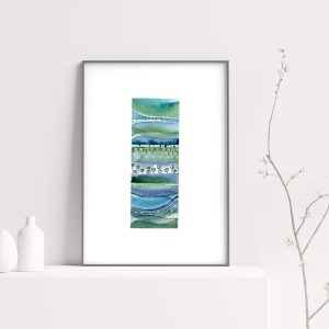 akwarela, oryginał ręcznie malowany, watercolor original painting,abstract art,patternosophy, Ania OK