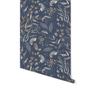 tapety poznań, tapeta w kwiaty, patternosophy, tapeta akwarelowa