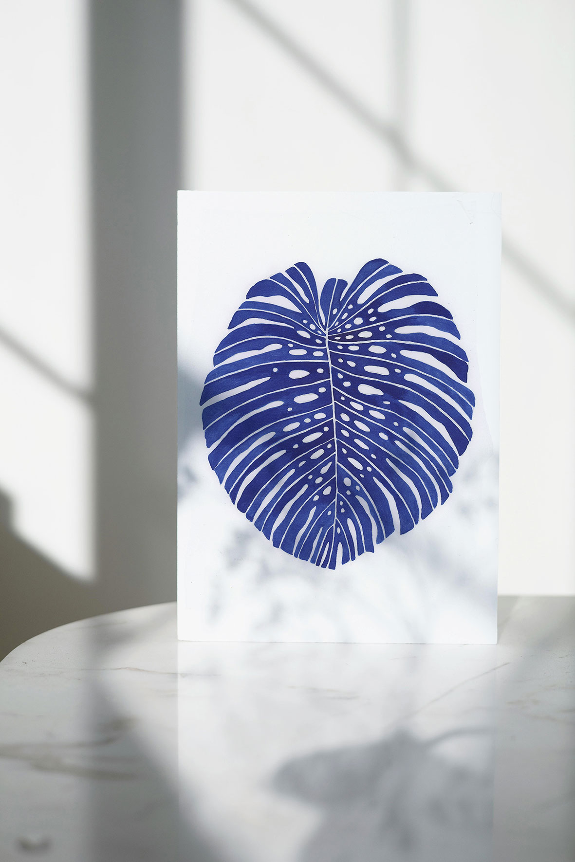 akwarela, oryginał ręcznie malowany, watercolor original painting,cobalt, monochromatic, monochromatyczny,abstract art,patternosophy, Ania OK