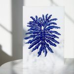 akwarela, oryginał ręcznie malowany, watercolor original painting,cobalt, monochromatic, monochromatyczny,abstract art,patternosophy, Ania OK