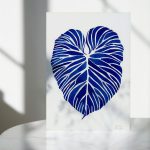 akwarela, oryginał ręcznie malowany, watercolor original painting,cobalt, monochromatic, monochromatyczny,abstract art,patternosophy, Ania OK